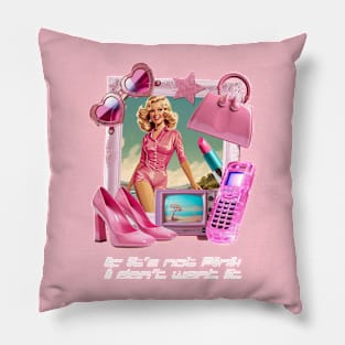 Cute Pink Girls Doll Pillow