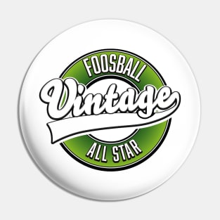 Foosball vintage all star logo Pin