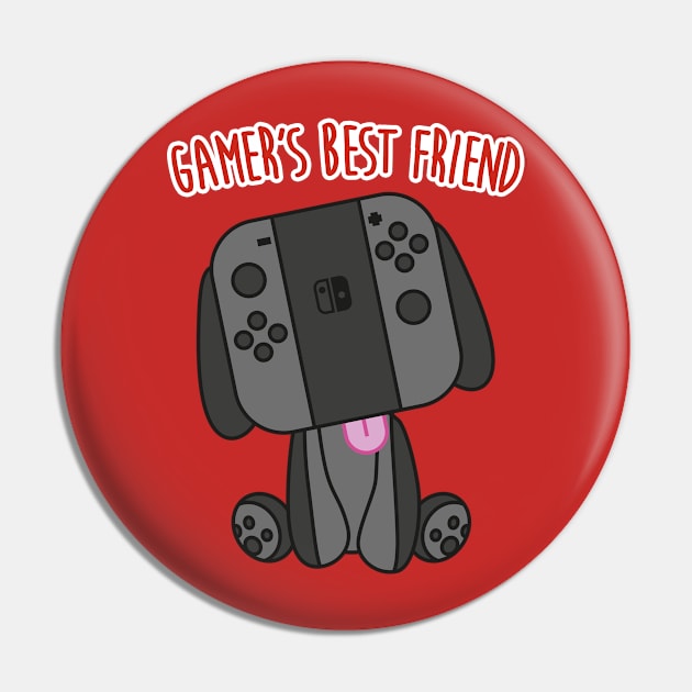 Gamer's Best friend Pin by RetroFreak