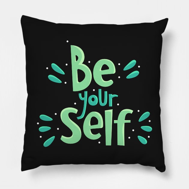 quotes for life Pillow by elfia