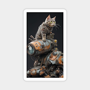 Cyborg Cat and Robot Magnet