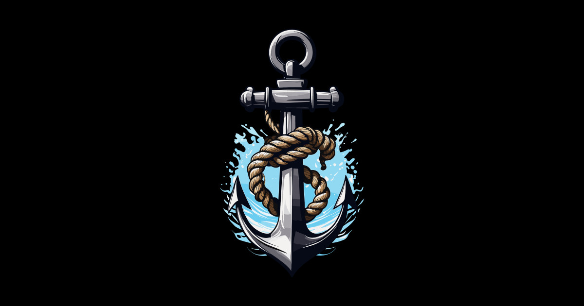 Aesthetic Anchor Design - Sea Love - Sticker | TeePublic