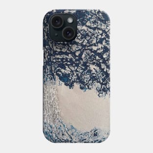 Blue and Silver Tree Phone Case