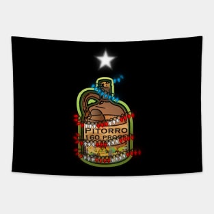 Pitorro Puerto Rico Xmas Lights Tapestry