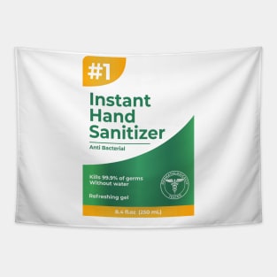 Funny Hand Sanitizer Halloween Costume Tapestry