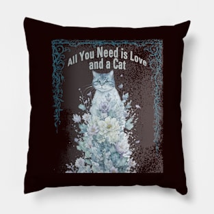 All You Need is Love and a Cat! Pillow