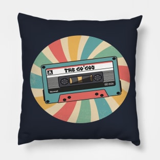 retro the go gos Pillow