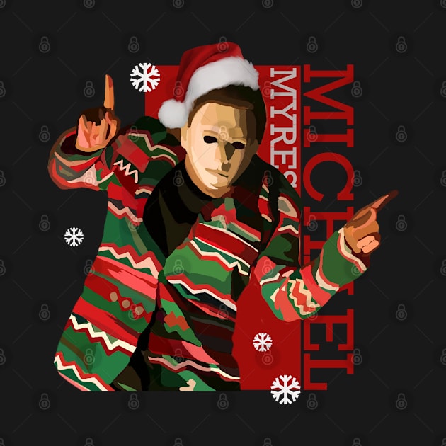 michael myers christmas by Semhar Flowers art