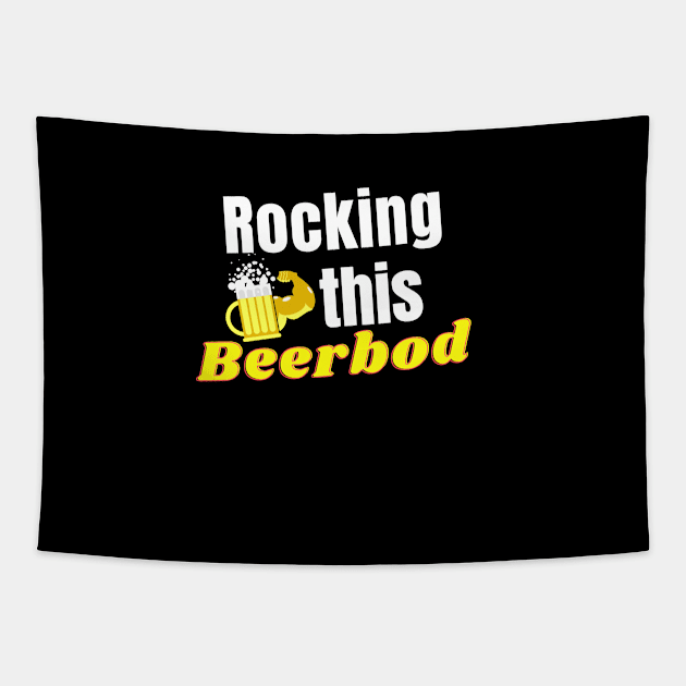 rocking this beerbod Tapestry by meltubs76