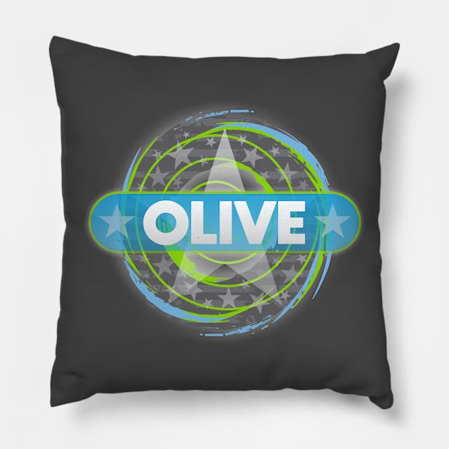 Olive Mug Pillow by Dale Preston Design