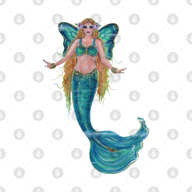 Butterfly mermaid art by Renee Lavoie by ReneeLLavoie