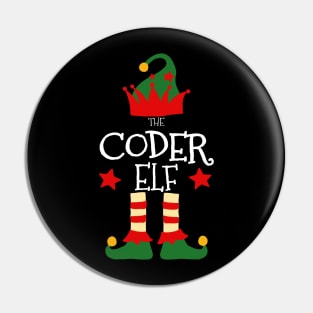 Coder Elf Matching Family Group Christmas Party Pajamas Pin