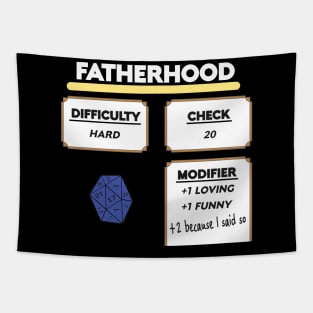 Fatherhood gamer dad fathers day Tapestry