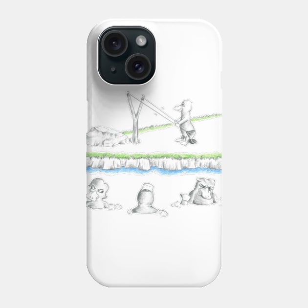 Flight of the Platypus Phone Case by JohnPatrickStarling