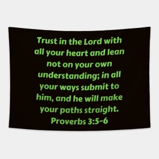 Bible Verse Proverbs 3:5-6 Tapestry