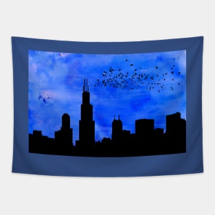 Chicago Skyline Tapestry