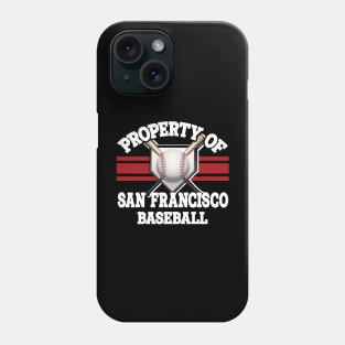 Proud Name San Francisco Graphic Property Vintage Baseball Phone Case