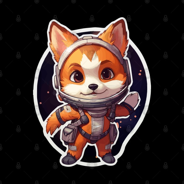 Red Fox Astronaut by VelvetRoom