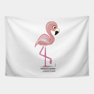 American Flamingo Bird Tapestry