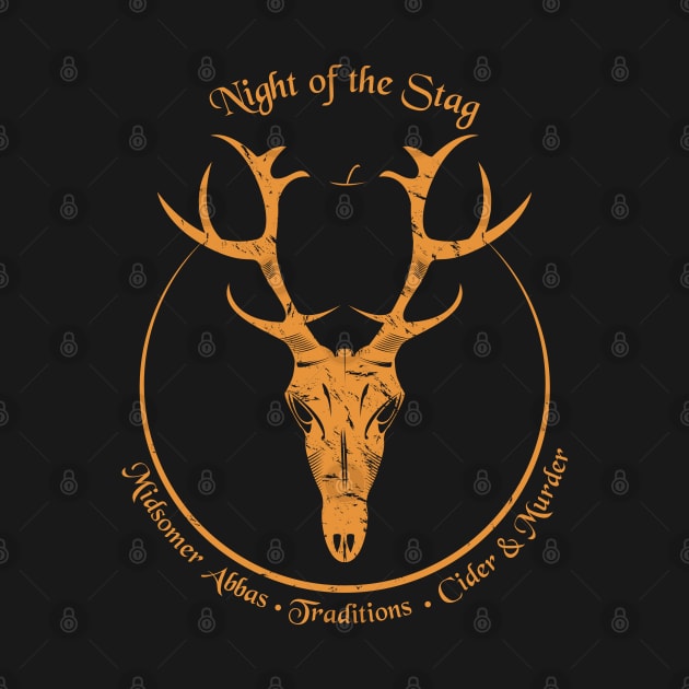 Midsomer Murders - Night of the Stag - orange by Sandi Van Winkle_Illustration