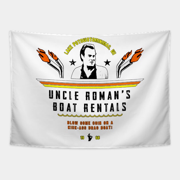 Uncle Roman's Boat Rentals Tapestry by GWCVFG