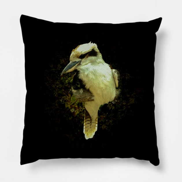 Laughing kookaburra Pillow by Guardi