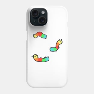 cute rainbow caterpiller design Phone Case