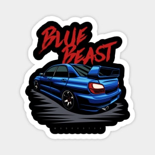 Blue Beast Magnet