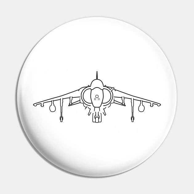 Hawker Harrier jump jet fighter aircraft outline graphic (black) Pin by soitwouldseem