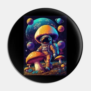 Techno Astronaut T-Shirt - Techno Organism - Catsondrugs.com - Techno, rave, edm, festival, techno, trippy, music, 90s rave, psychedelic, party, trance, rave music, rave krispies, rave flyer Pin