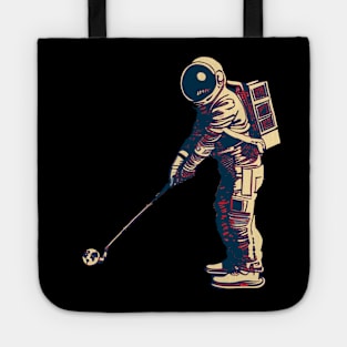 Astronaut Playing Golf Tote