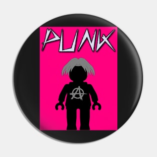 Punk Guitarist Minifig, Customize My Minifig Pin