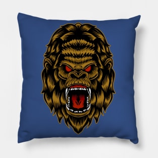 Angry gorilla head Pillow