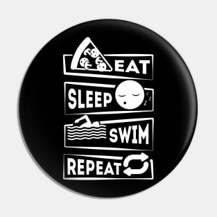 Eat Sleep Swim Repeat Pin