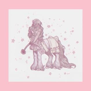 pastel pink aesthetic centaur girl T-Shirt