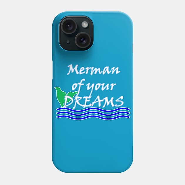 Merman of Your Dreams (White) Phone Case by BlakCircleGirl