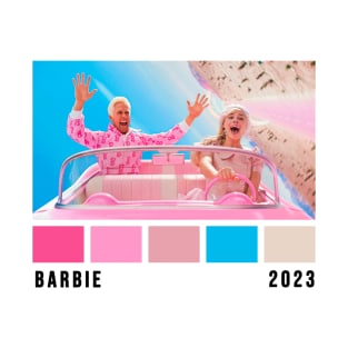 Barbie Movie 2023 Color Palette T-Shirt