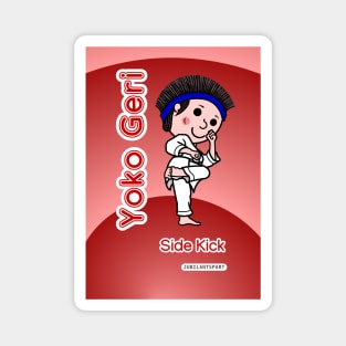 Karate Yoko Geri Magnet