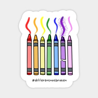 Rainbow Crayons – Autism Awareness Magnet