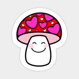 Happy Valentine’s Mushroom Magnet