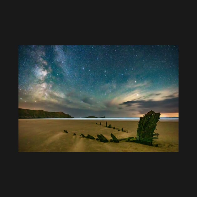 Helvetia Wreck, Rhossili Bay by dasantillo