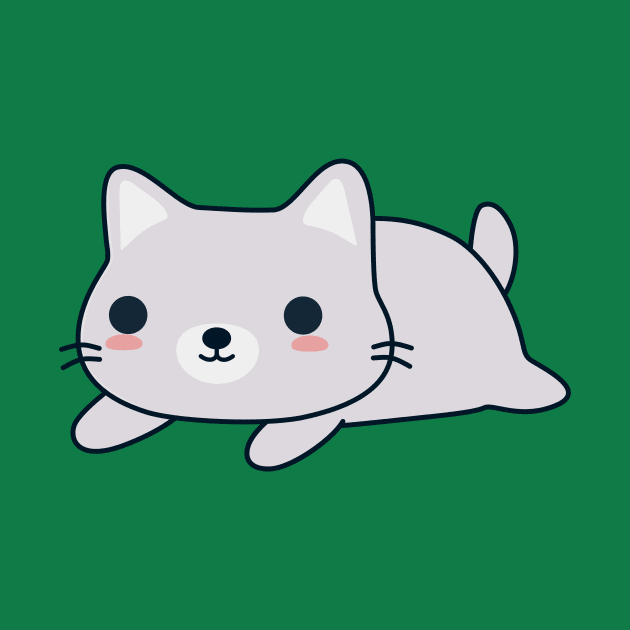 Cute Cat T-Shirt by happinessinatee