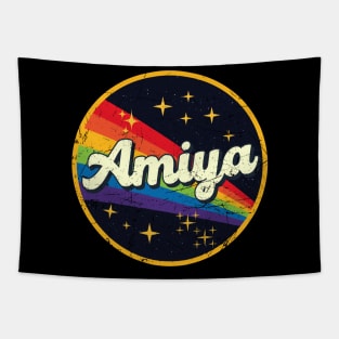 Amiya // Rainbow In Space Vintage Grunge-Style Tapestry