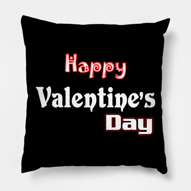 Happy valentine's day Pillow by BlueLook