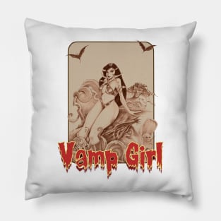 Vamp Girl Pillow