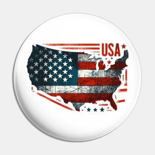 USA map Pin