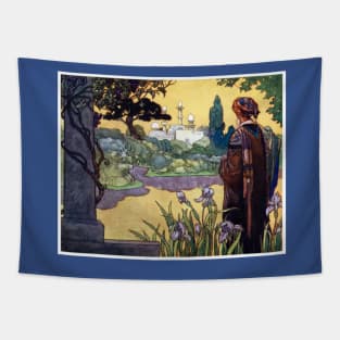 The Rubaiyat - Quatrain V - Rene Bull Tapestry