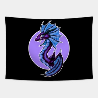 Dragon in the Circle Cartoon Tapestry