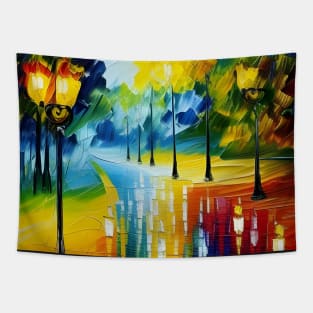 Street Lamps Tapestry