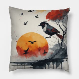 Birds in the morning Pillow